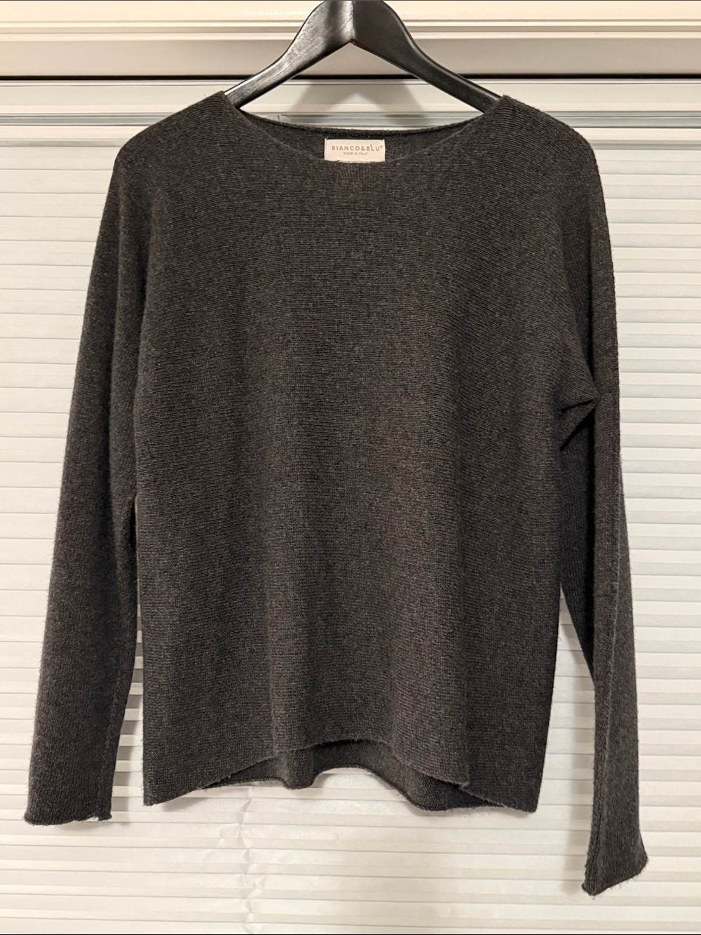 Merino Wool Blend Sweater (dark gray)
